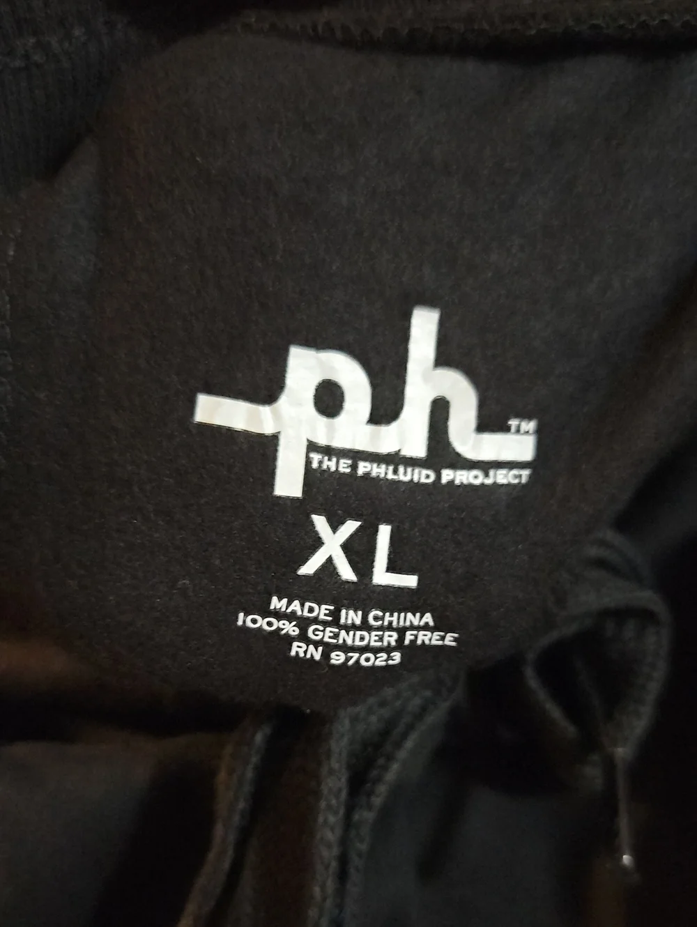 THE PHLUID PROJECT BLACK GRAPHIC JOGGER PANT: UNISEX: NWT: SIZE XL